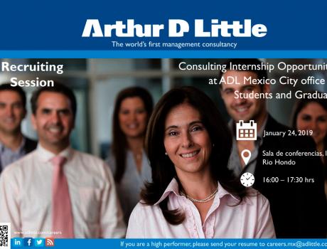 Bolsa de Trabajo invita a la presentación de Arthur Little Bolsa de Trabajo invita a la presentación de Arthur Little