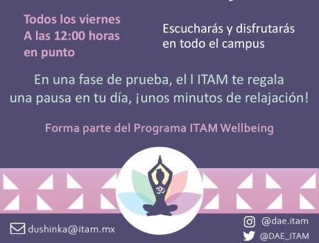 Tres minutos de relajación Programa ITAM Wellbeing