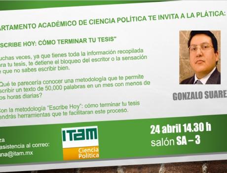 Escribe Hoy: Cómo terminar tu tesis Escribe Hoy: Cómo terminar tu tesis