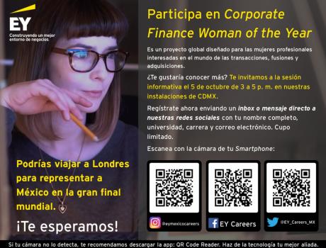 Convocatoria Corporate Finance Women of the Year – EY México Convocatoria Corporate Finance Women of the Year – EY México