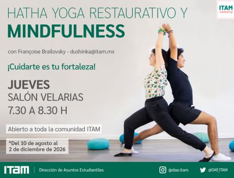 Clases de Hatha Yoga Restaurativo y Mindfulness - Jueves Clases de Hatha Yoga Restaurativo y Mindfulness - Jueves