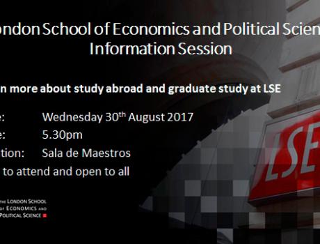 Sesión informativa de posgrados en London School of Economics Sesión informativa de posgrados en London School of Economics