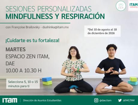 Sesiones personalizadas de Mindfulness y Respiración - Martes Sesiones personalizadas de Mindfulness y Respiración - Martes
