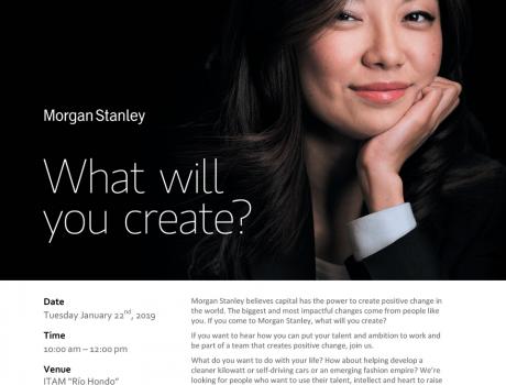 Bolsa de Trabajo invita a la presentación de Morgan Stanley Bolsa de Trabajo invita a la presentación de Morgan Stanley