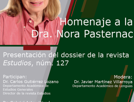 Presentación del dossier “Homenaje a Nora Pasternac”, revista Estudios, núm. 127 Presentación del dossier “Homenaje a Nora Pasternac”, revista Estudios, núm. 127