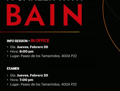 Reclutamiento y aplicación de examen de Bain & Company Reclutamiento y aplicación de examen de Bain & Company