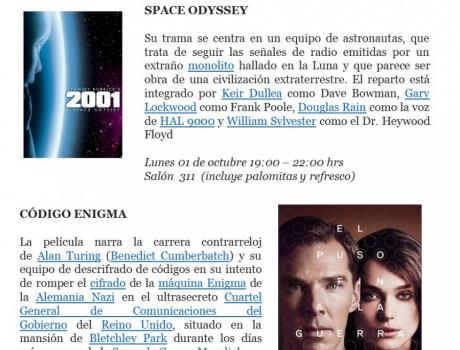 Ciclo de cine: ciencia ficción Ciclo de cine: ciencia ficción