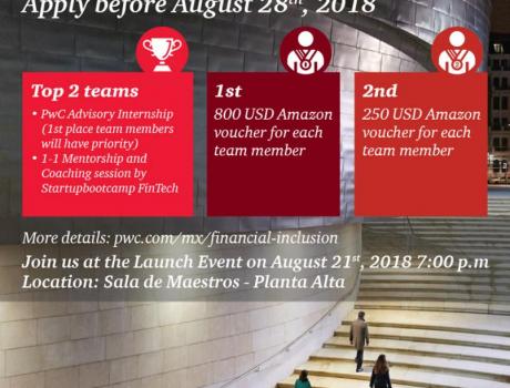 Lanzamiento de "The PwC Challenge: Banking the unbankable, financial inclusion puzzle" Lanzamiento de "The PwC Challenge: Banking the unbankable, financial inclusion puzzle"