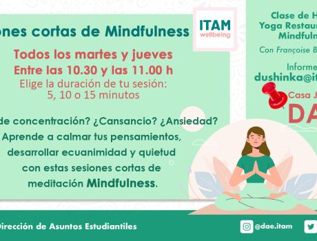 Sesiones cortas de Mindfulness, con Françoise Brailovsky Sesiones cortas de Mindfulness, con Françoise Brailovsky