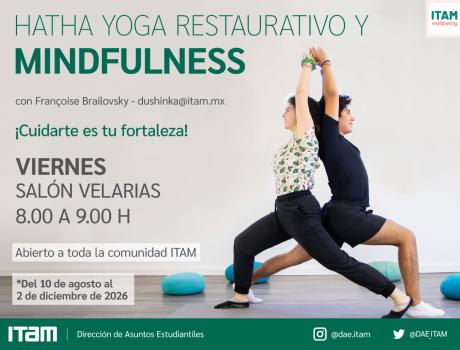 Clases de Hatha Yoga Restaurativo y Mindfulness - Viernes Clases de Hatha Yoga Restaurativo y Mindfulness - Viernes