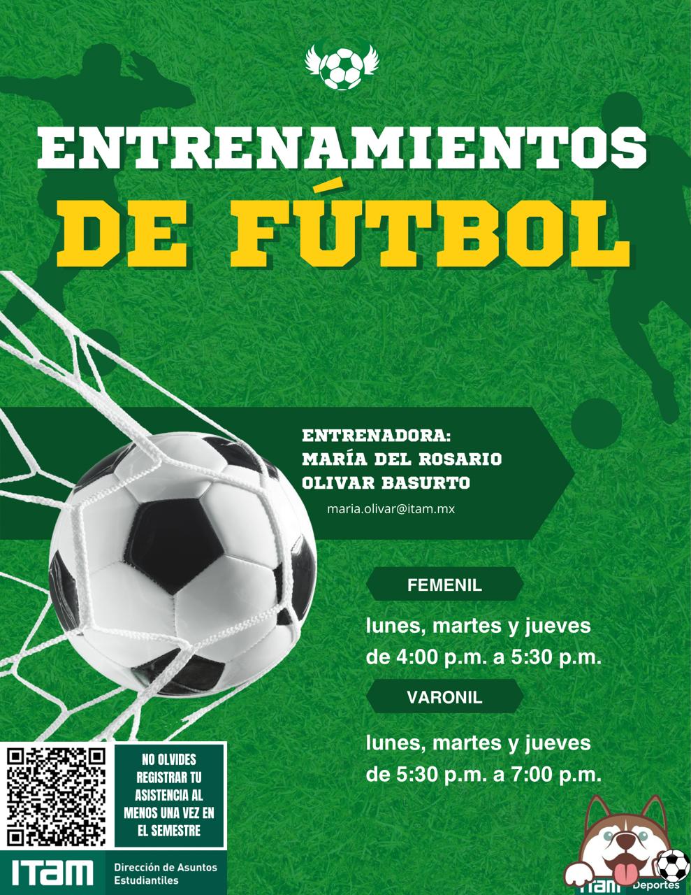 Entrenamientos de Futbol Varonil - Otoño 2025 Entrenamientos de Futbol Varonil - Otoño 2025