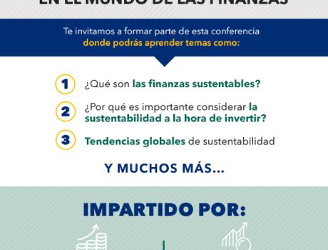 Póster Finanzas Sustentables al momento de invertir ¡Un nuevo mundo que tienes que conocer!