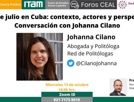 El 11 de julio en Cuba: contexto, actores y perspectivas - Conversación con Johanna Cilano