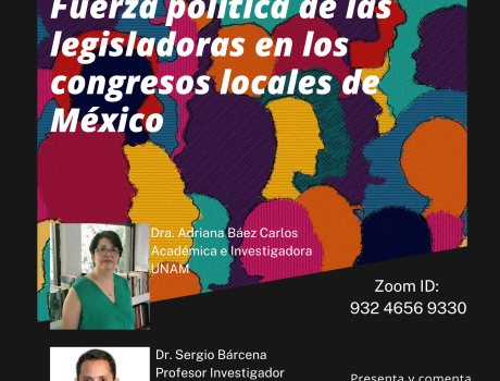 Póster Mesa redonda: Fuerza política de las legisladoras en los congresos locales de México