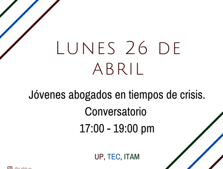 Póster Jóvenes Abogados en Tiempos de Crisis