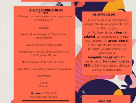 Póster Semana de la Deconstrucción de Género: la mujer en el ámbito laboral