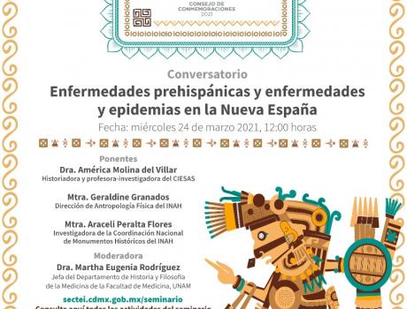 Póster Enfermedades prehispánicas & epidemias en la Nueva España 