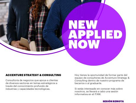 Career Services del ITAM invita a la sesión de reclutamiento remota de Accenture Strategy