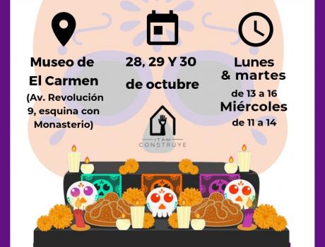 Puesta de altar de día de muertos
