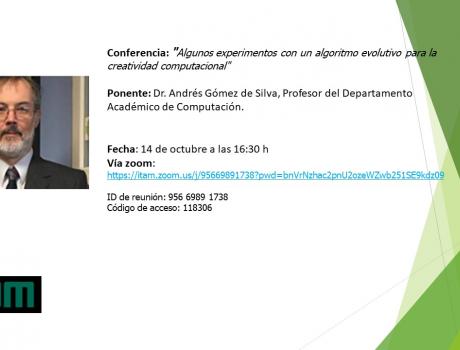 Póster Algunos experimentos con un algoritmo evolutivo para la creatividad computacional
