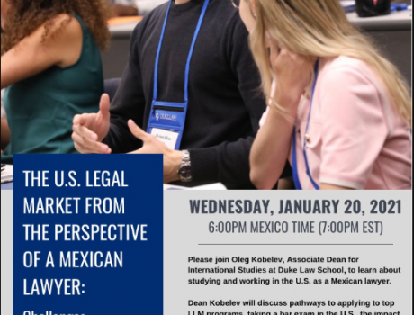 Póster The U.S. Legal market, the perspective of a mexican lawyer. Challenges, opportunities & a path to success