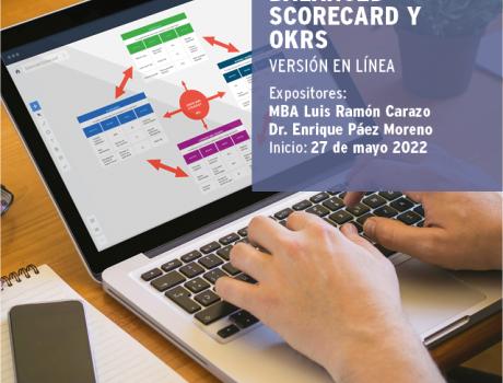 Póster Curso en Balanced Scorecard y OKRS (Versión en línea)