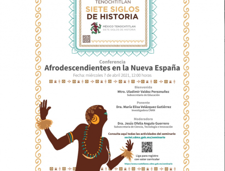 Póster Afrodescendientes en la Nueva España 