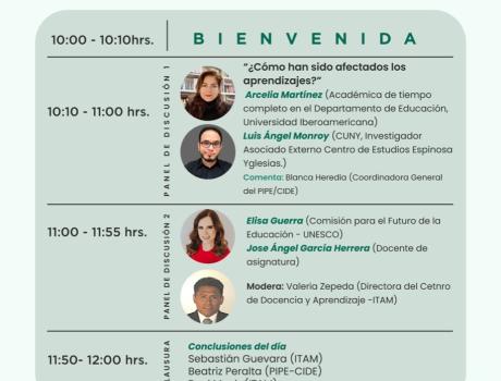 Póster Seminario sobre Política Educativa en México “¿Qué sabemos sobre los impactos de la pandemia en la educación?”