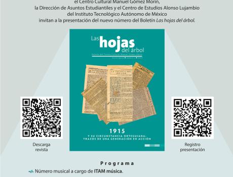 Rumbo a la conmemoración de los 100 años de la publicación del ensayo 1915 de Manuel Gómez Morin, el Centro Cultural Manuel Góme