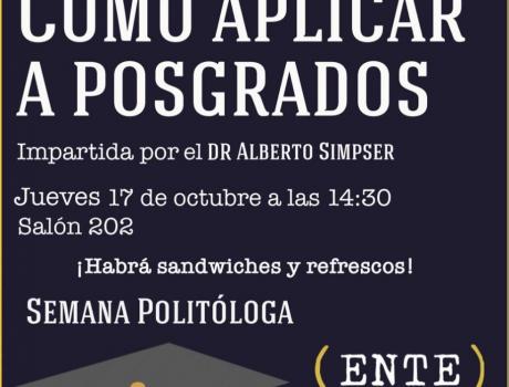 Cómo aplicar a Posgrados en Ciencia Política