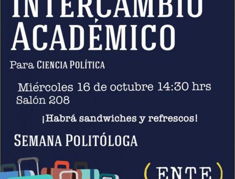 Oportunidades de Intercambio Académico para estudiantes de Ciencia Política