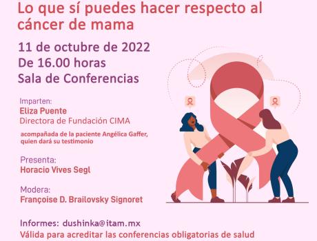 Lo que sí puedes hacer respecto al cáncer de mama