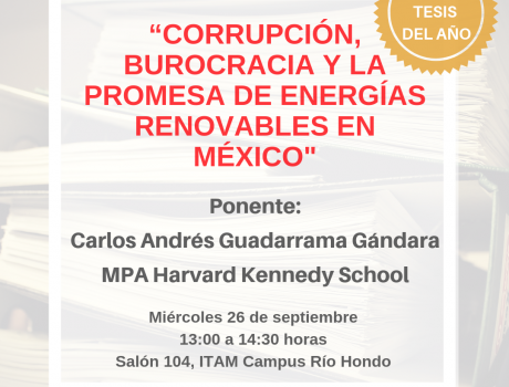 Seminario CIERN: "Corrupción, burocracia y la promesa de energías renovables en México"