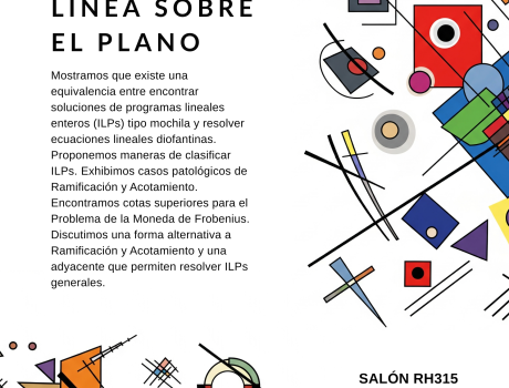 Coloquio de Matemáticas: Punto y línea sobre el plano