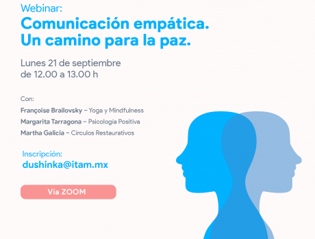 Póster Webinar: Comunicación empática. Un camino para la paz.