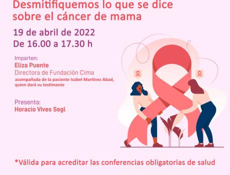 Conferencia de salud: “Desmitifiquemos lo que se dice sobre el cáncer de mama”