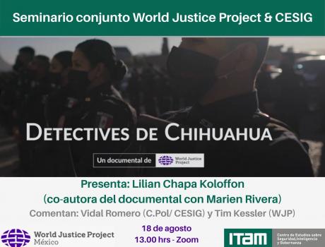 Seminario virtual CESIG. Documental "Detectives de Chihuahua"