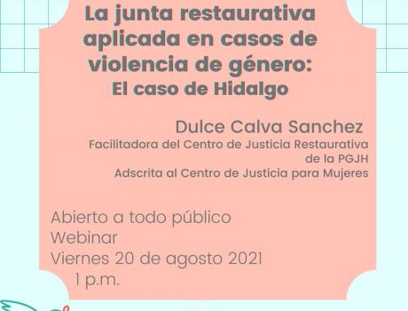 La Junta Restaurativa Aplicada en Casos de Violencia de Género: el Caso de Hidalgo