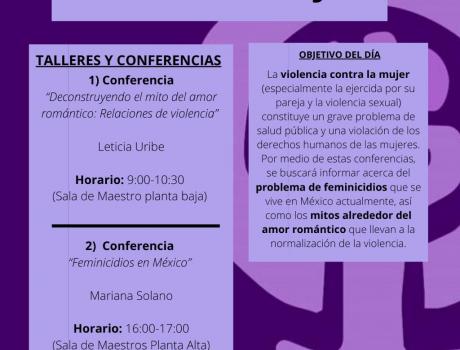 Póster Semana de la Deconstrucción de Género: Violencia contra la mujer
