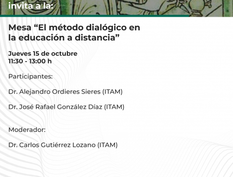 Póster El método dialógico en la educación a distancia