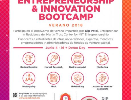 Entrepreneurship & Innovation Bootcamp Verano 2018 Info Session y videoconferencia con Dip Patel