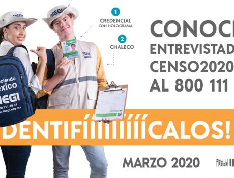 Póster del censo de la INEGI