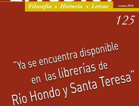 Publicación del no. 125 de la Revista Estudios