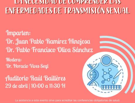 Póster Conferencia de salud: "La necesidad de comprender las enfermedades de transmisión sexual"