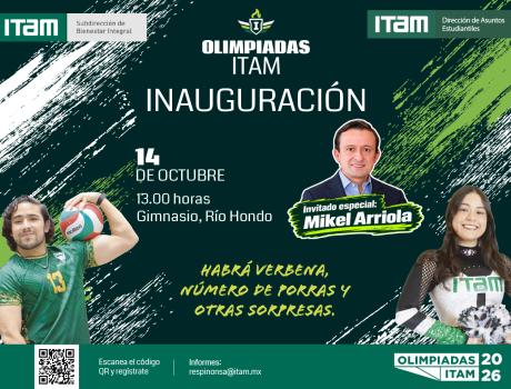 Inauguración de las Olimpiadas ITAM 2026