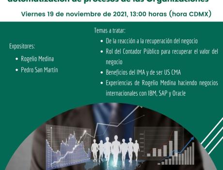 Webinar “El Contador Público, profesional imprescindible en la creación de valor y automatización de procesos de las Organizacio