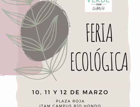 Póster de Feria Ecológica Verde ITAM