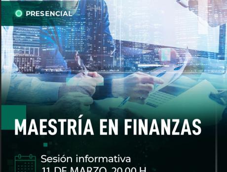 Sesión informativa presencial de la Maestría en Finanzas. Hotel Marriott Reforma