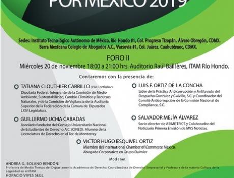 Cultura de la legalidad por México 2019. Foro II