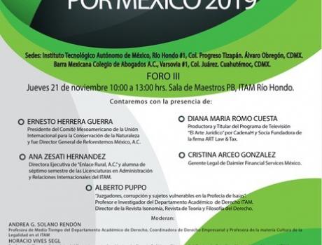 Cultura de la legalidad por México 2019. Foro III